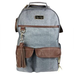 ITZY RITZY Heather Grey Boss Backpack Diaper Bag